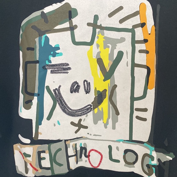 BLEECKER & MERCER - graphic tee with embroidered details size XL - Picture 5 of 6